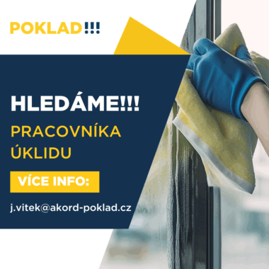 Hledáme pracovníka úklidu